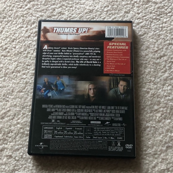 The Life of David Gale DVD - Picture 2 of 2